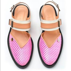 Inch2 handmade sweet pink closed toe sandal EU 41